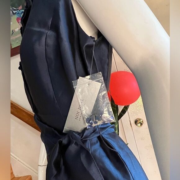 New Teri Jon Rickie Freeman x BHLDN Gazar Belted Shirt Dress - Picture 5 of 5